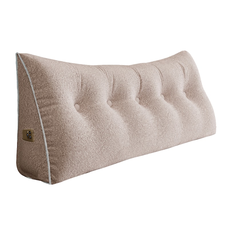 WOWMAX Bed Rest Wedge Bolster Daybed Dorm Bunk Bumper Reading Pillow