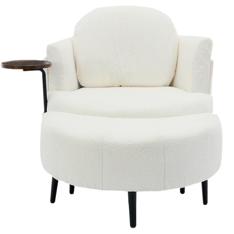 Single Sofa Chair With Footstool