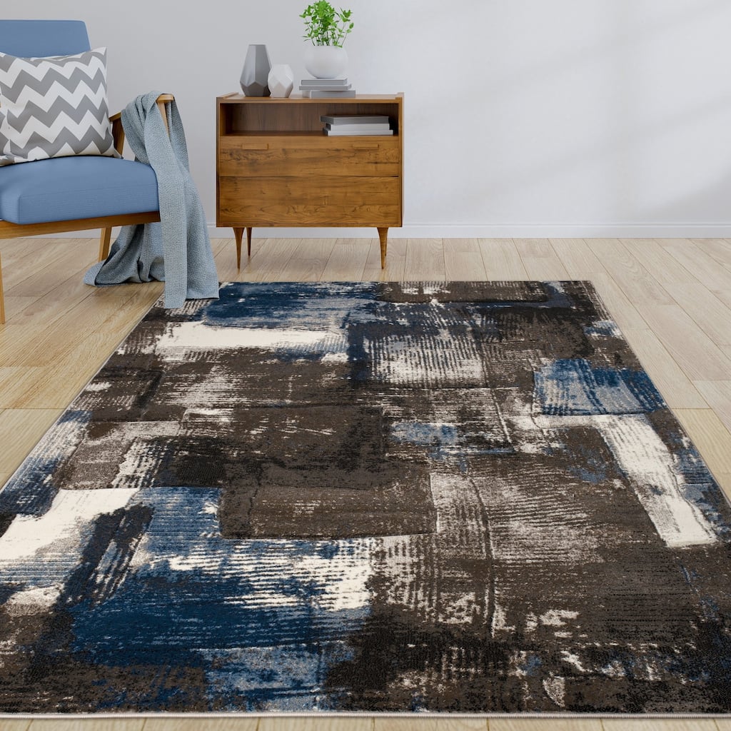 Rhodes Collection Abstract Area Rug