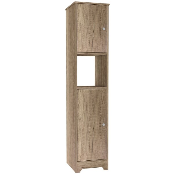 Ibis 14 inch Wide Linen Cabinet with Double Doors 4 Interior Shelves and 2 Cabinets On Sale Bed Bath Beyond 29857416