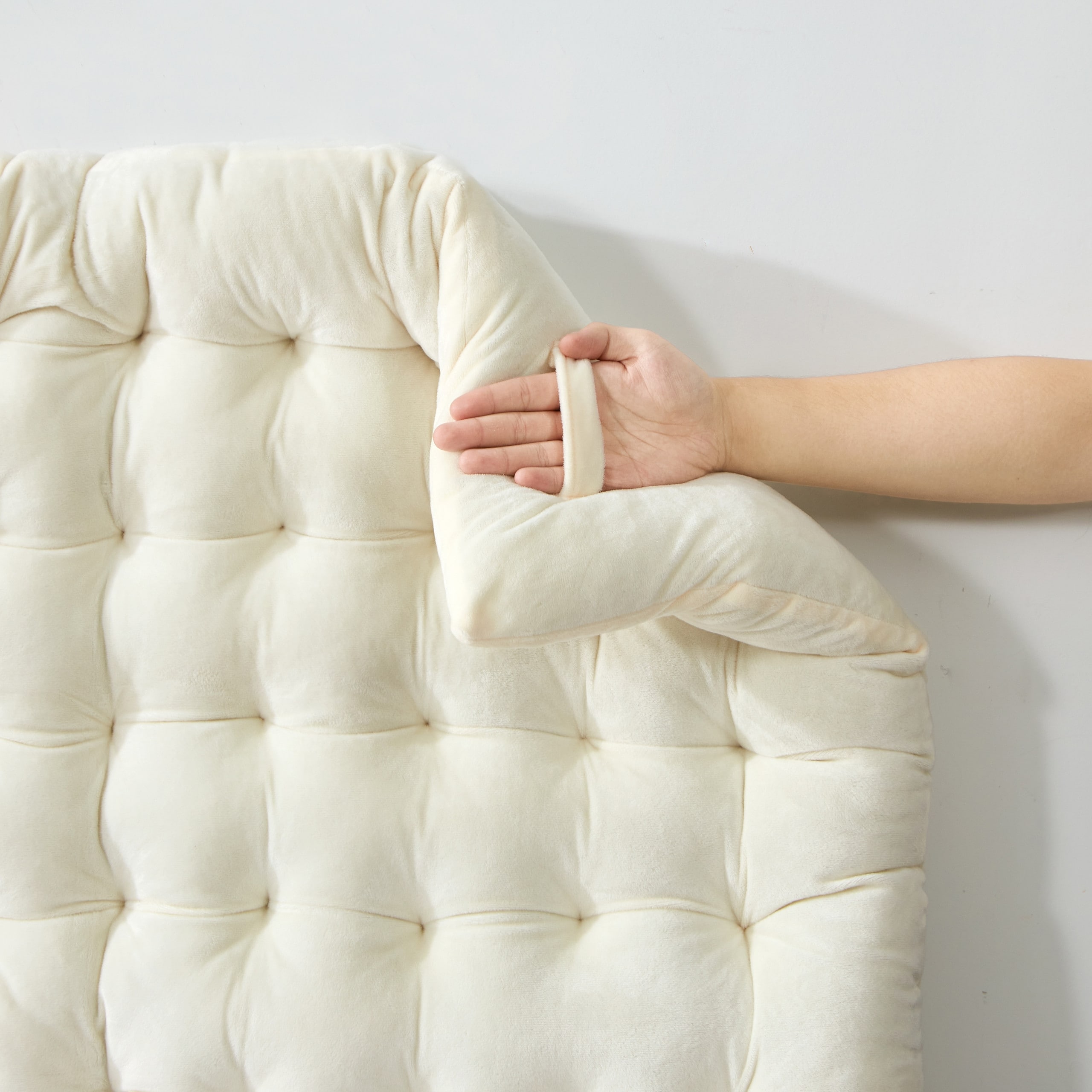 DormCo Rainha Tufted College Headboard with Plush Cushion Design-image