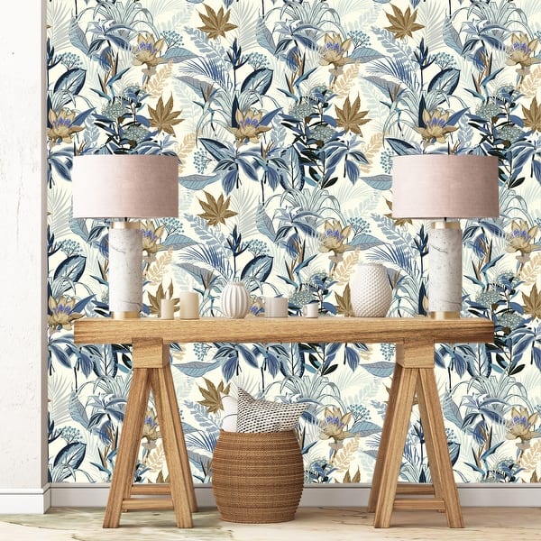 Shop Summer Wild Forest Blooming Removable Wallpaper 24 Inch X