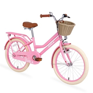 Girls Bike with Basket for 7-10 Years Old Kids,20 inch wheel Bed