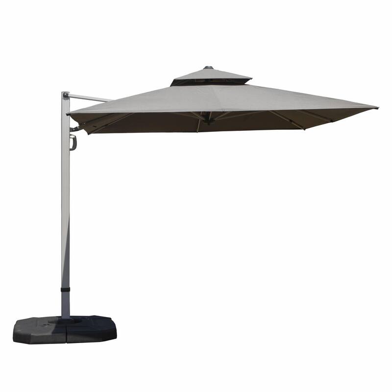 Aluminum Patio Umbrella - 360° Rotation, Hydraulic Lift