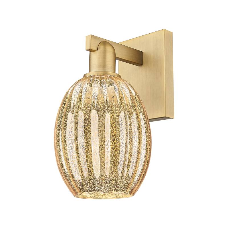 Innovations Lighting 716-1W-13-6 Preston Sconce Preston 13" Tall Wall - Brushed Brass / Mercury
