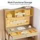 preview thumbnail 3 of 10, Industrial Kids Desk Study Table with Storage Drawers and Pegboard