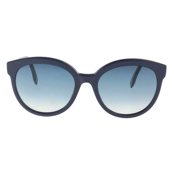 Shop Fendi Ff0268s 0pjp Navy Blue Cat Eye Sunglasses 56 20 145