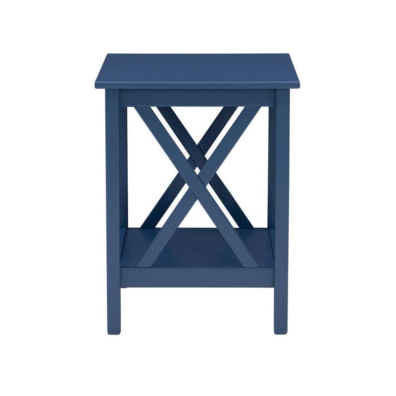 Ripplewood Farmhouse X-Base Side End Table