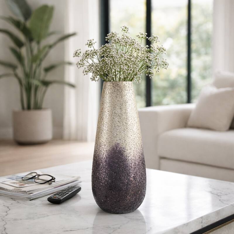 Sagebrook Home Modern Glam Glass Vase