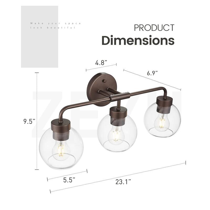 3/4/5 Light Bathroom Vanity Light Fixture