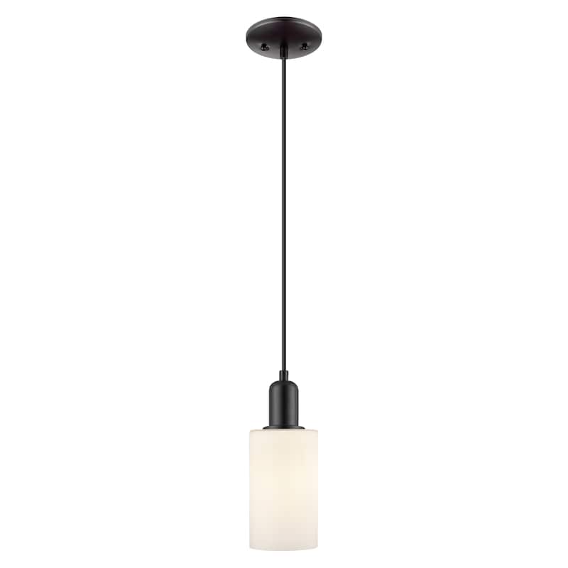 Innovations Lighting Endless Possibilities Arcadia - Clymer - 1 Light 4" Cord Hung Mini Pendant - Matte White/Matte Black