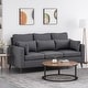 preview thumbnail 7 of 10, Roselle Upholstered 3-seat Sofa by Christopher Knight Home