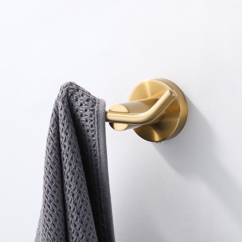 WOWOW Knob-Hook Double Robe/Towel Hook 2-Pieces