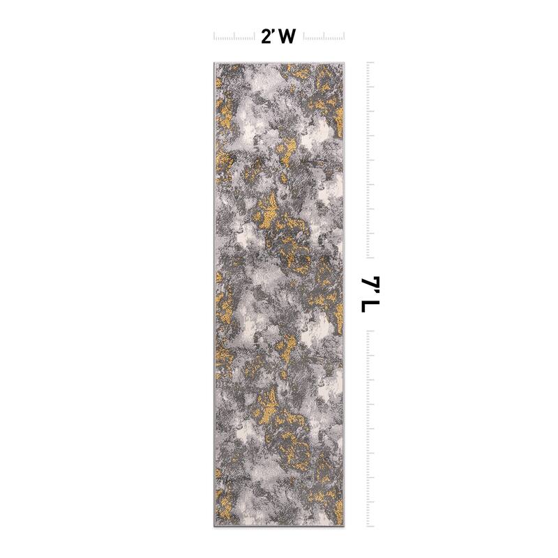 World Rug Gallery Rio Modern Abstract Area Rug