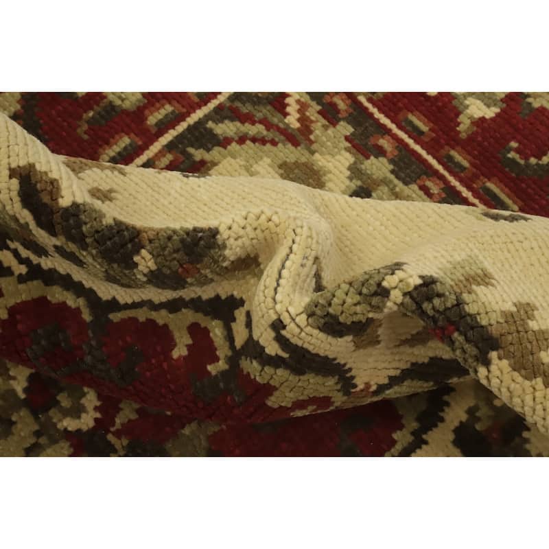 Victorian Style Floral Indian Area Rug 6x8 - 7' 10'' X 5' 9''