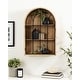 preview thumbnail 3 of 30, Kate and Laurel Megara Arched Wall Mounted Cabinet - 16x5x24