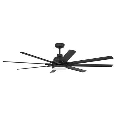 Craftmade Rush 65" Hangdown Only Indoor/Outdoor Ceiling Fan, Smart Wi-Fi Enabled Remote & Integrated LED Light Kit