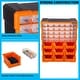 preview thumbnail 5 of 10, Plastic Storage Drawers - 39-Drawer Screw Organizer - Craft Cabinet for Storing Hardware, Beads, Toys by Stalwart (Black)