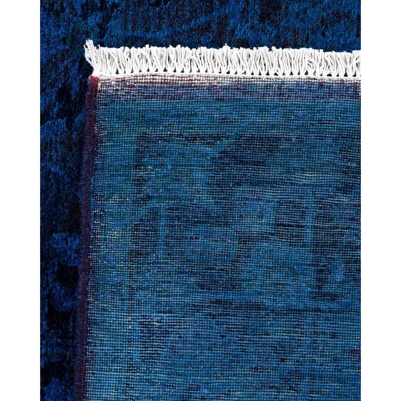 Fine Vibrance One-of-a-Kind Hand-Knotted Area Rug - Blue, 3' 1" x 5' 5" - 3' 1" x 5' 5"