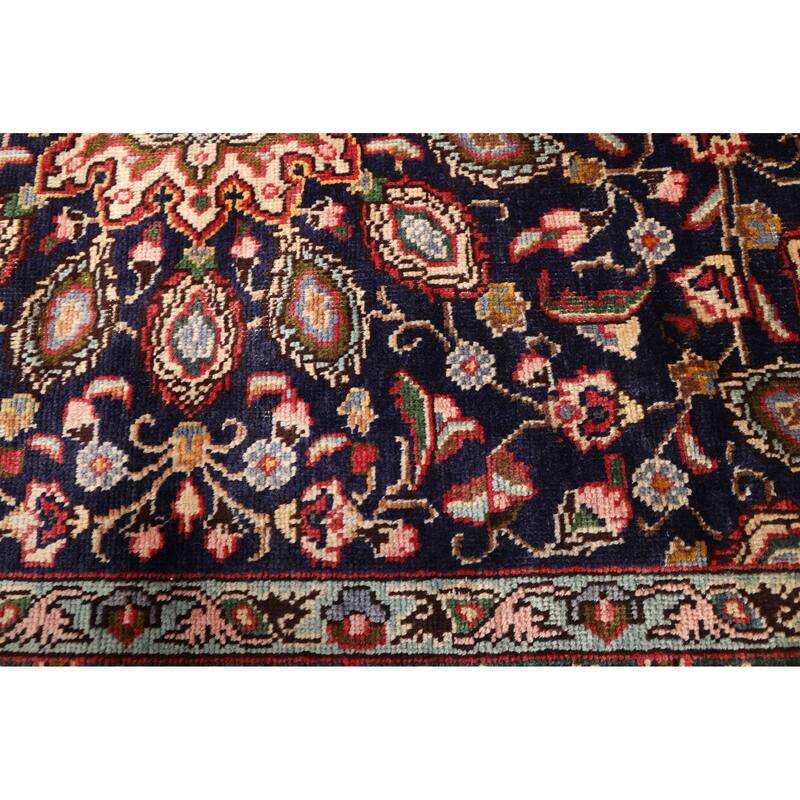 ECARPETGALLERY Hand-knotted Kayseri Vintage Dark Navy Wool Rug - 4'3 x 6'2