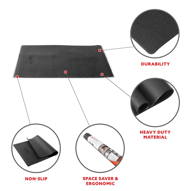 Sunny Health & Fitness Equipment Mat -Extra Small