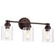 preview thumbnail 11 of 18, 3-light Bath/ Vanity Light Oil Rubbed Bronze