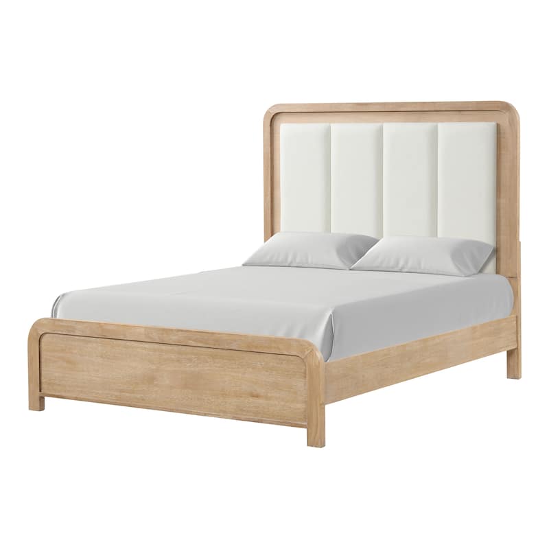 Furniture of America Elowyn 5-Piece Natural Wood Panel Bedroom Set