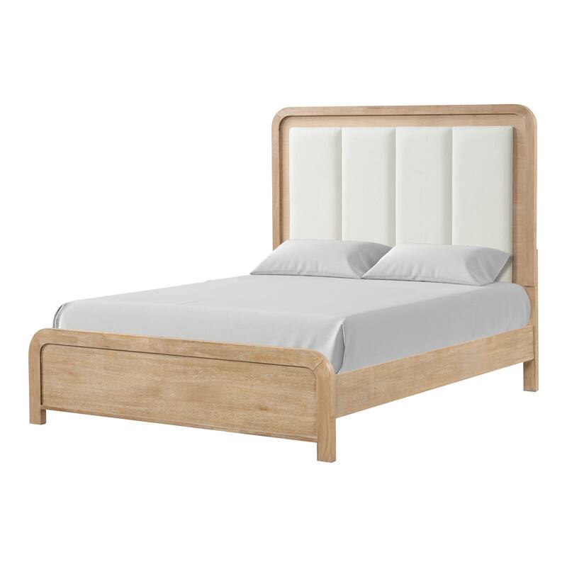 Furniture of America Elowyn 6-Piece Natural Wood Panel Bedroom Set