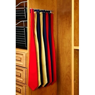 Rev-A-Shelf TRC Series 12 Inch Wall Mount Belt and Tie Rack with 23