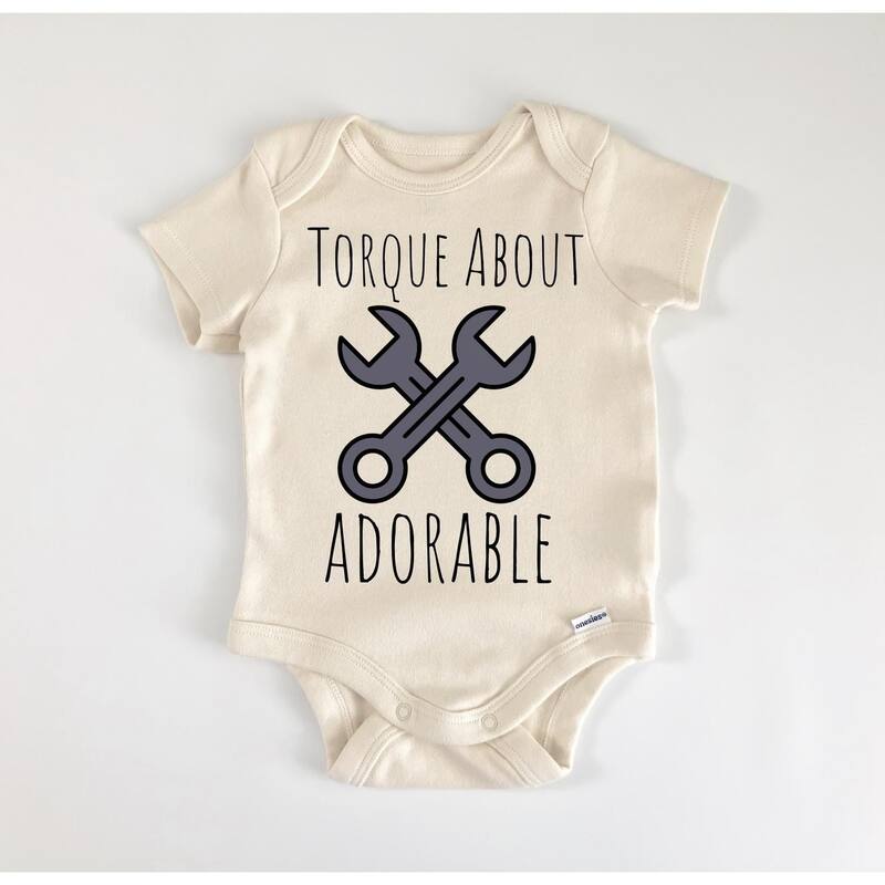 Mechanic - Baby Boy Girl Clothes Infant Bodysuit Funny Cute - Natural - Newborn