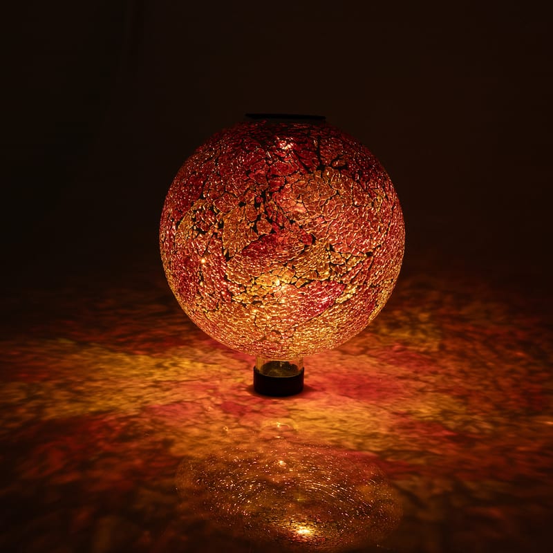 Sunnydaze 10-Inch Solar Glass Gazing Garden Globe