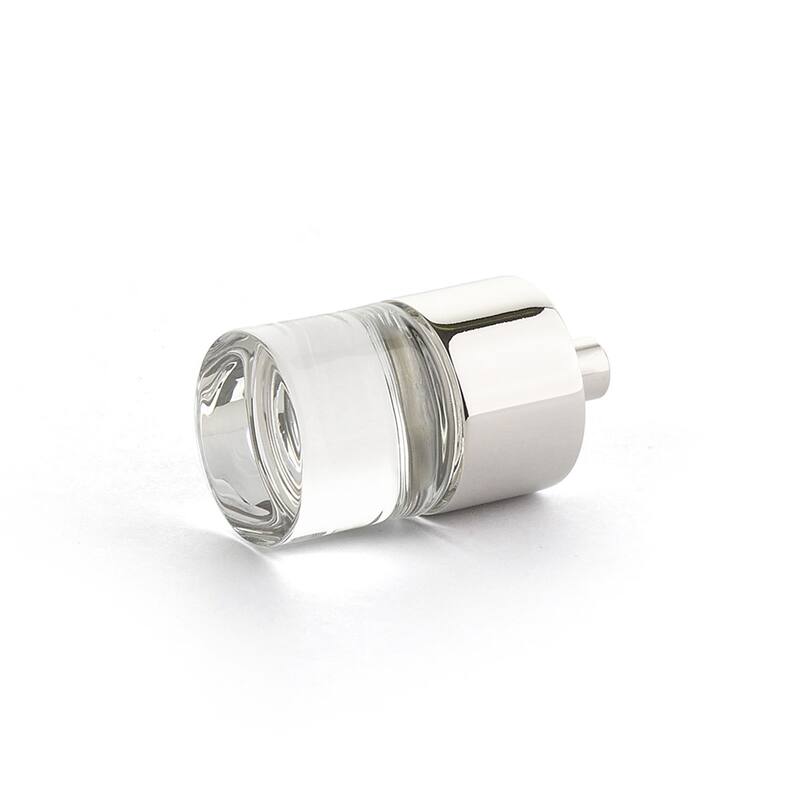Schaub and Company City Lights 7/8" Cylindrical Glass Mini Cabinet - Polished Nickel