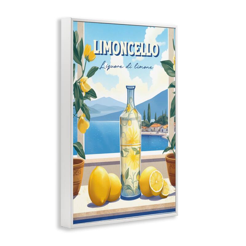 Stupell Limoncello Coastal View Framed Giclee Art Design By Andreas Magnusson