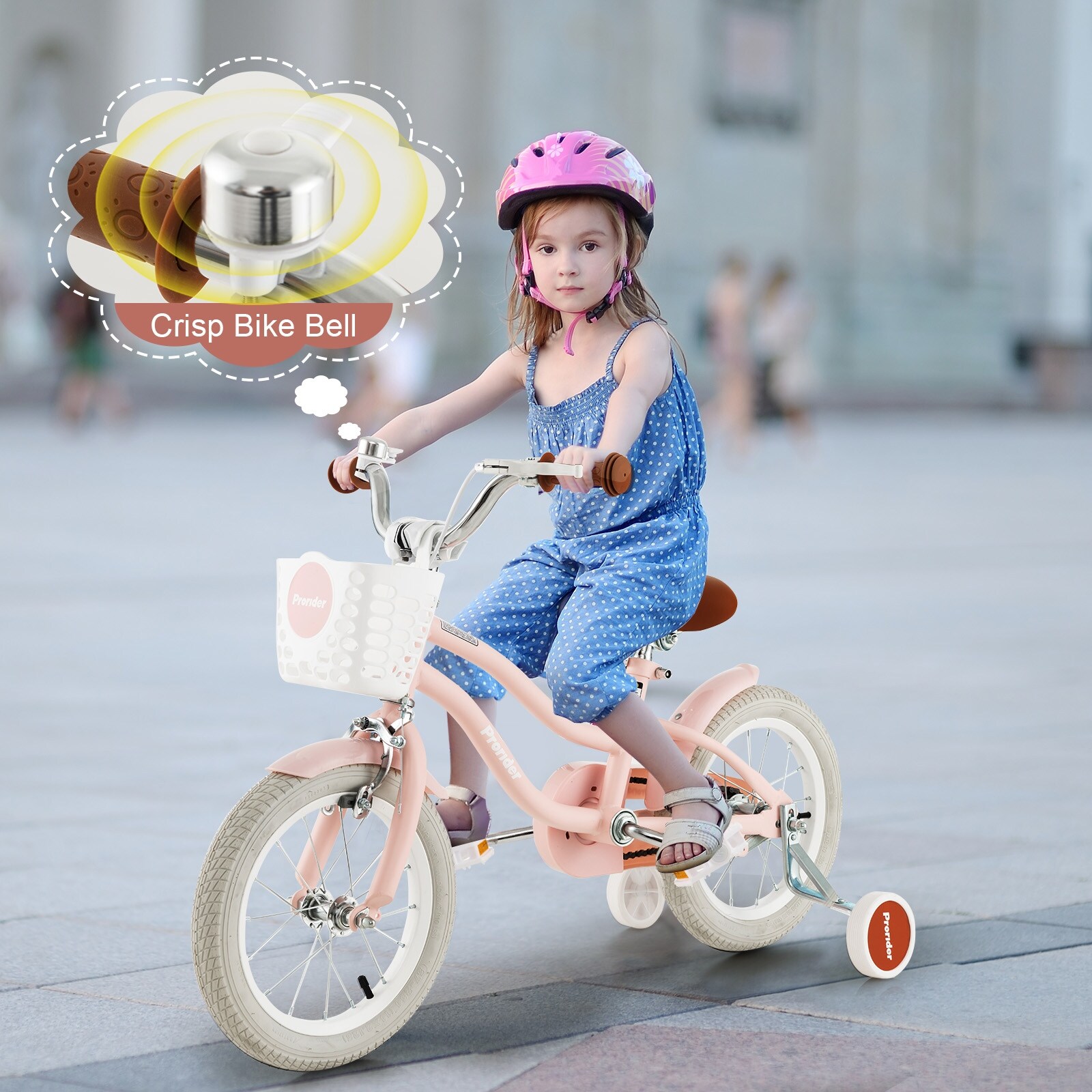 Bike with removable online training wheels