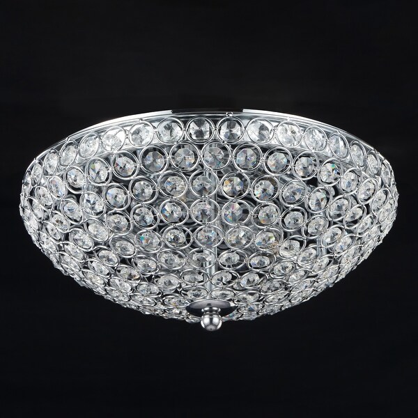 LED Crystal Flush Mount Ceiling Light Dimmable Crystal Light