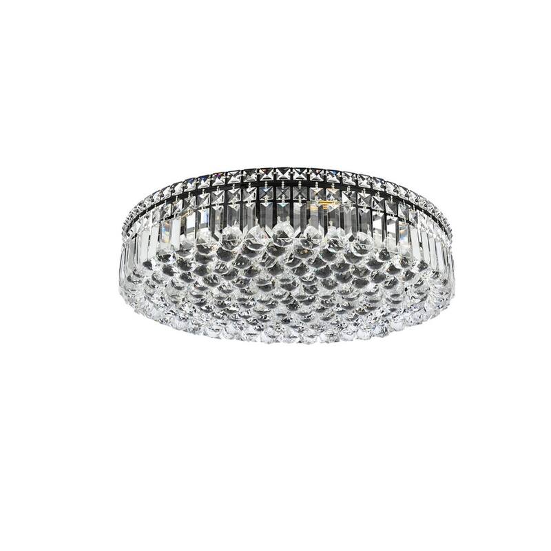 Graham 9-light 24-inch Flush-Mount Chandelier - 24 Inch