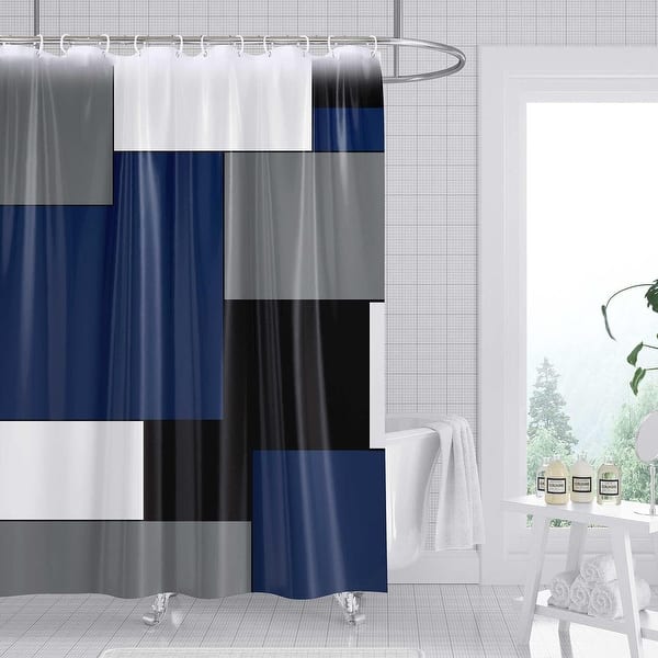 TwoS Black Tree Shower Curtain – Waterproof 72x72 Inch Polyester Fabric Bathroom Curtain With 12 Hooks