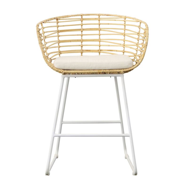 Amber 34" Tall Counter Stool, Natural