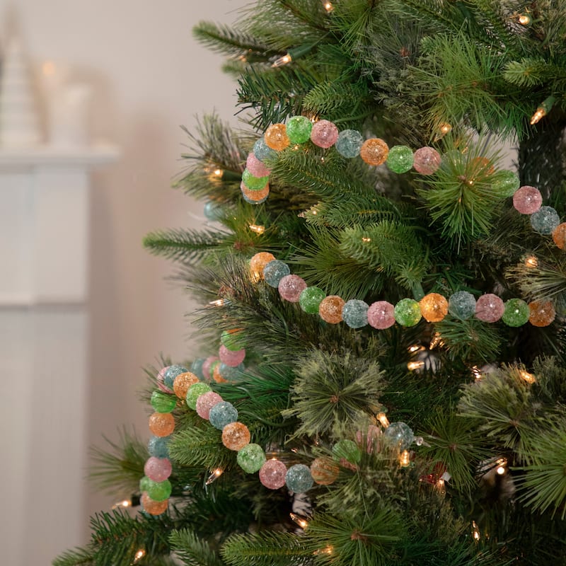 6ft Pastel Faux Candy Christmas Garland - Unlit - 6'