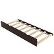 preview thumbnail 22 of 22, Twin Bed Frame Wood Platform Bed with Pull Out Trundle and Headboard and Footboard