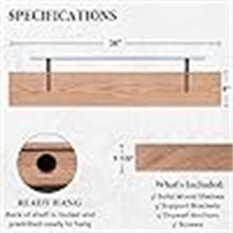 Floating Shelves - 6"D x 36"W x 1.2"H