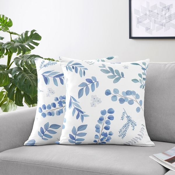 Light blue and gray throw pillows store