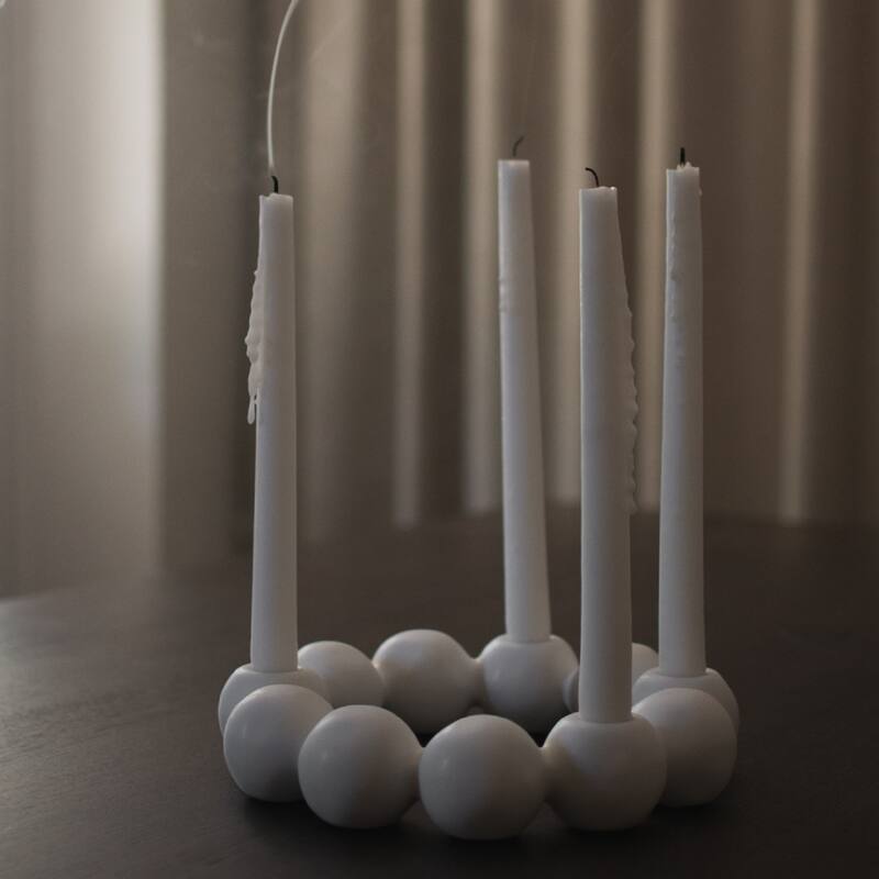 Bright Candle Holder White