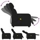 preview thumbnail 5 of 9, vidaXL Massage Recliner Chair Black Faux leather Single