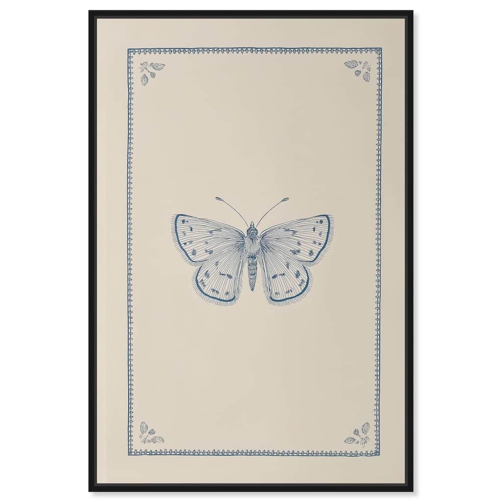Blue Butterfly II Canvas by Art Remedy