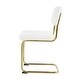preview thumbnail 29 of 28, Teddy Dining Chair Set of 2 with Upholstered Back Accent Chair and C-Shaped Metal Legs Vanity Chair, Student Desk Chair