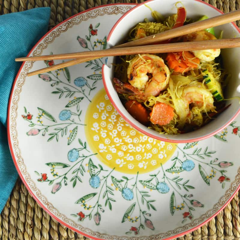 Euro Ceramica Ella 3 Piece Dinner and Ramen Bowl Set