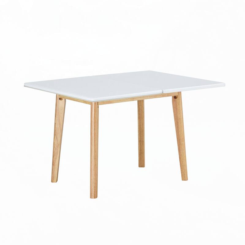 sintered stone tabletop with wooden legs