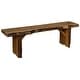 preview thumbnail 2 of 2, Live Edge Locust Wood 5' Wildwood Bench Mushroom Stain