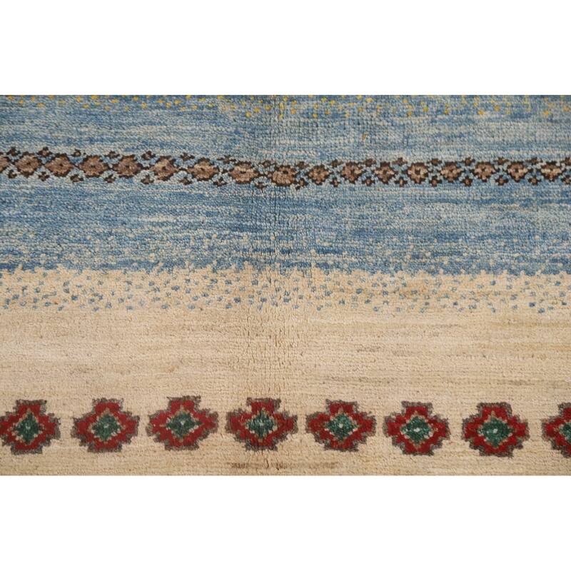 Gabbeh Kashkoli Oriental Area Rug Hand-knotted Wool Carpet - 6'5" x 8'3"